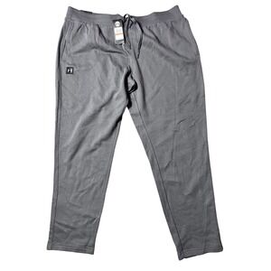 Under Armour Mens ColdGear Gray Fleece Sweatpants Joggers 3XL Tapered Loose Fit